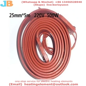 Téitheoir Solúbtha Solúbtha 220v 50w Téitheoir Stráice Píopa Rubair Silicone ...